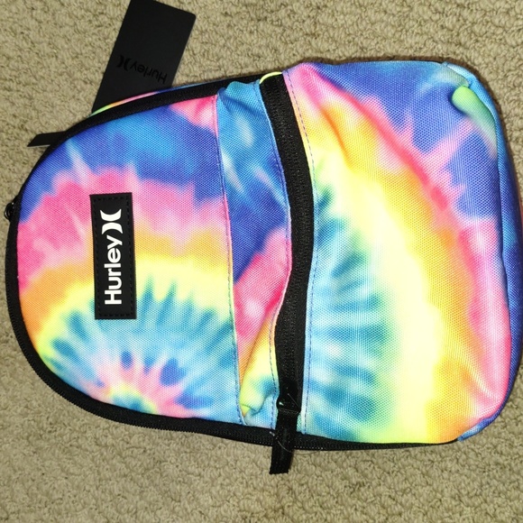 Hurley Handbags - NWT Tye Dyed Hurley School Lunch Bag